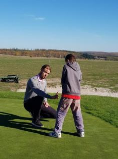 Třeťáci na golfu 31. 10.
